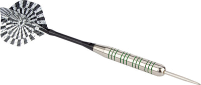 Abbey Darts Dartpfeile - Neusilber - Schwarzsilber - 23