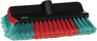 Vikan 524752 Eckenbürste mit Wasserzufuhr hoch niedrig 280 mm weiche geteilte Borsten