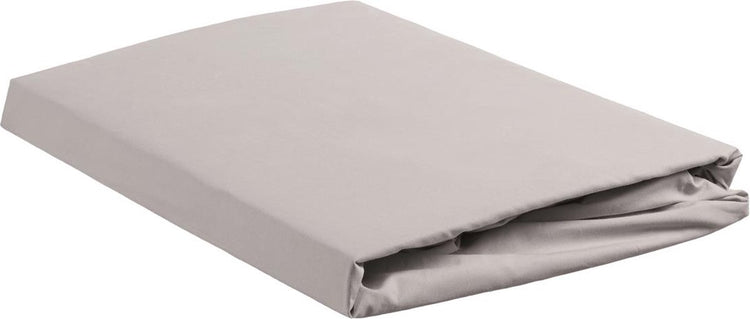 Beddinghouse – Perkal-Baumwolle – Spannbettlaken mit Topper – 180 x 200 cm – hellgrau