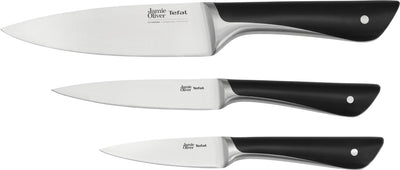 Jamie Oliver by Tefal Messerset – 3-teilig – Edelstahl – ergonomisch – für den professionellen Einsatz