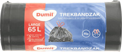 Dumil Dumil Abfallbeutel mit Trekband 65L 15 Teile