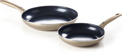 Greenpan Cambridge Bronze Bratpfannen-Set 24 cm 28 cm – PFAS-frei – Induktion