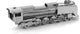 Metall-Erde-Modellbau 3D-Dampflokomotive - Metall