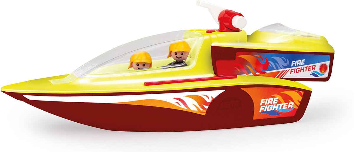 Lena-Feuerlöschboot-Spielzeug – Boazz-Feuerlöschboot mit Booten.