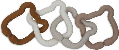 Jollein Spielzeugringe Silikon 20x7x1cm Teddybär