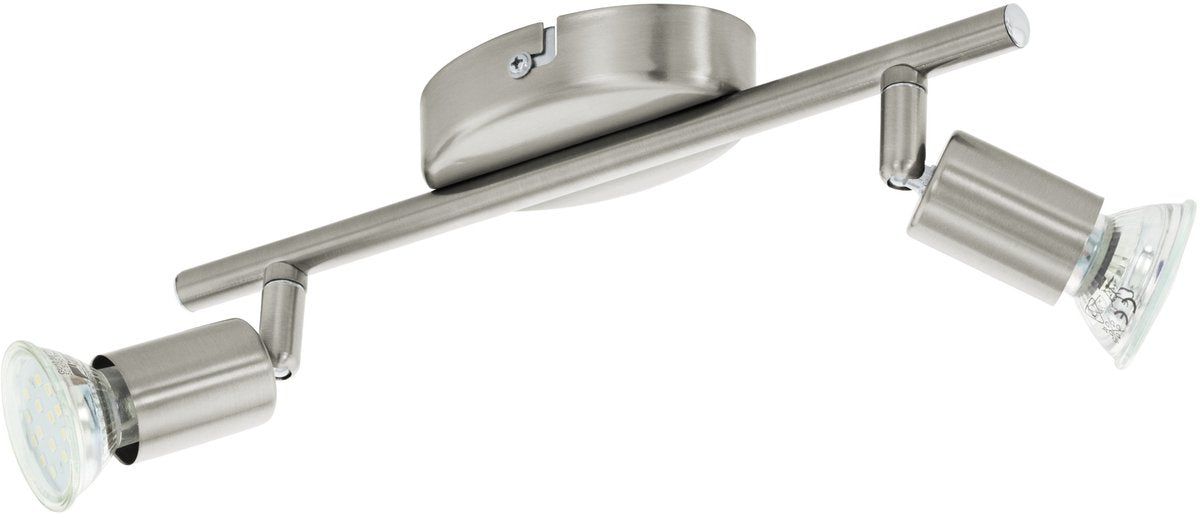 Eglo Buzz - Deckenstrahler - 2 Lichter - LED - Nickel matt
