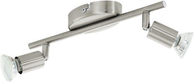 Eglo Buzz - Deckenstrahler - 2 Lichter - LED - Nickel matt