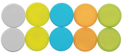 Maul Magnet Neodym - rund - 5 Farben - 10 Stück - ø 1,9 x 0,4 cm