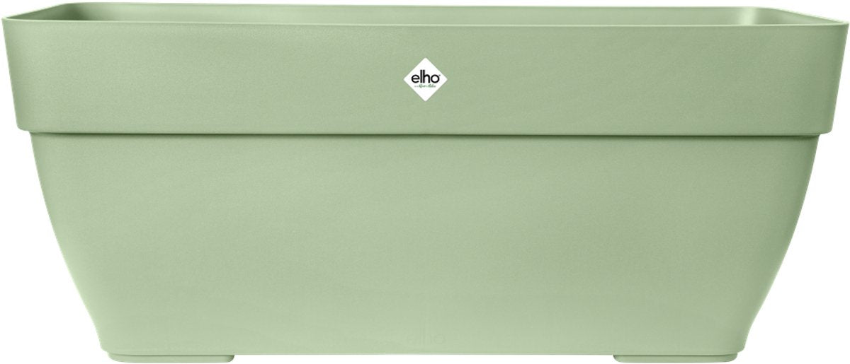 Elho Vibia Campana Trog 80 – Pflanzgefäß für den Außenbereich – ø 76,5 x H 33,3 cm – Pistaziengrün