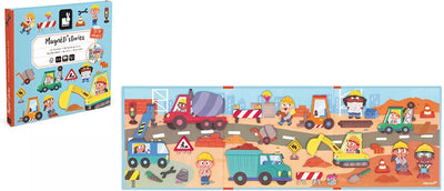 Janod – Magneti-Geschichten – Die Baustelle – Lernmagnet-Set