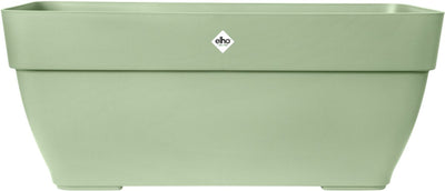 Elho Vibia Campana Trog 80 – Pflanzgefäß für den Außenbereich – ø 76,5 x H 33,3 cm – Pistaziengrün