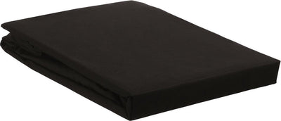 Perkal-Baumwolle von Perkal – Spannbettlaken – 90 x 200 – Schwarz