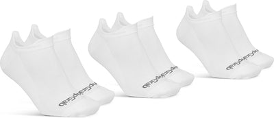 Gripgrab – klassische No-Show-Sommer-Radsocken, 3er-Pack, Knöchelsocken, Coolmax-Sportsocken – weiß – Unisex – Größe L (44–47)