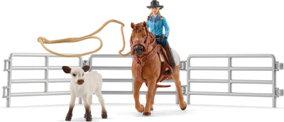 Schleich Farm World Team Seiling mit Cowgirl 42577