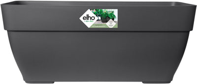 Elho Vibia Campana Trog 80 – Pflanzgefäß für den Außenbereich – ø 76,5 x H 33,3 cm – Anthrazit