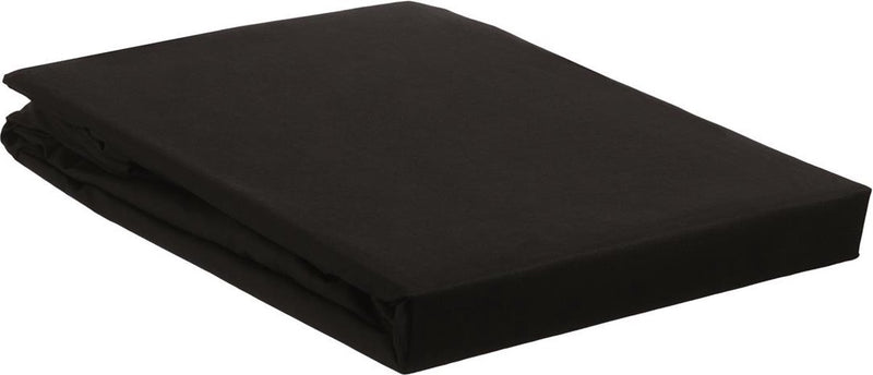 Perkal-Baumwolle von Perkal – Spannbettlaken – 160 x 200 – Schwarz