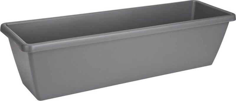 Elho Barcelona XL 80 – Pflanzgefäß für Außenbalkon – ø 77,8 x H 20,3 cm – Anthrazit