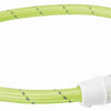 Trixie Kragen Hund Flash Light Collar USB TPU Nylon Green