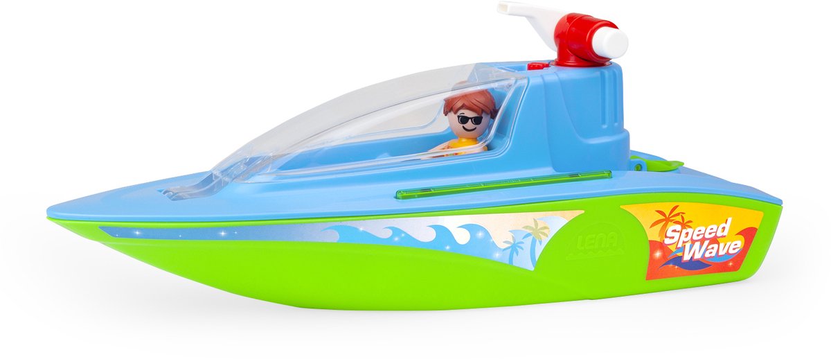 Lena Spielzeugboot Boazz Sportboot mit Pumpe und Wasserspaß.