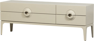 Woood Merge TV-Schrank – Eukalyptusholz – Staubbeige – 57 x 160 x 44 cm