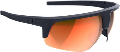 BBB Cycling Comet Fahrradbrille für Damen und Herren – langlebige Sportbrille – Fahrradbrille geeignet für Rennsport, MTB-Gravel – mattschwarz mlc orangerot – bsg-75