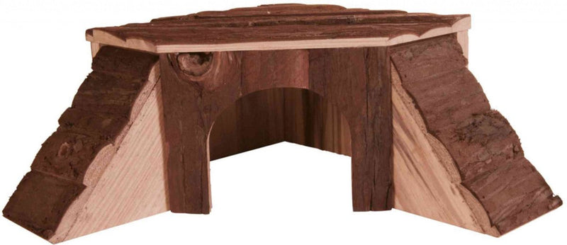Trixie Meerschweinchenhaus – Rindenholz 37x35x15 cm – naturbelassen, Nadelholz