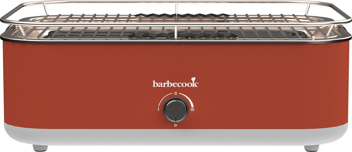 Barbecook e-carlo elektrischer Tischgrill, rot, 42,5 x 33 x 16,5 cm