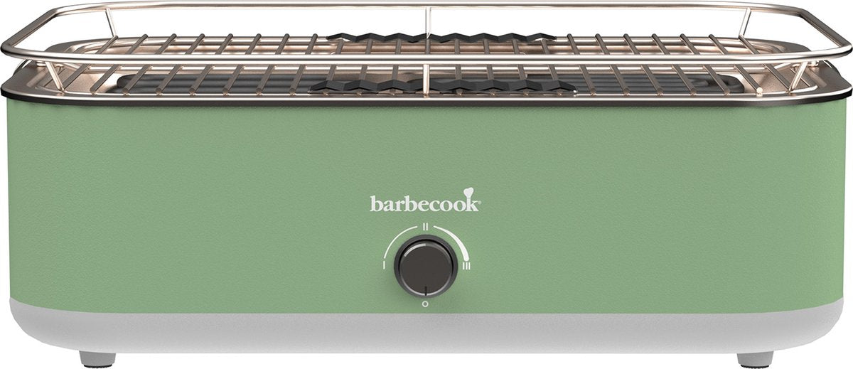 Barbecook e-carlo Elektro-Tischgrill Paris grün 42,5 x 33 x 16,5 cm