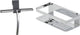 Tiger Caddy – Duschablage 24 cm mit Duschwischer inklusive Glashaken – Fensterwischer – Chrom