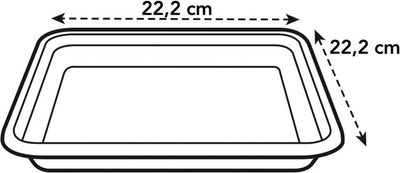 Elho Loft Urban Dish Square 22 – Outdoor-Gericht – ø 22,0 x H 3,1 cm – Anthrazit