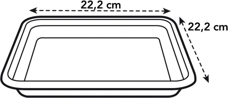 Elho Loft Urban Dish Square 22 – Outdoor-Gericht – ø 22,0 x H 3,1 cm – Anthrazit