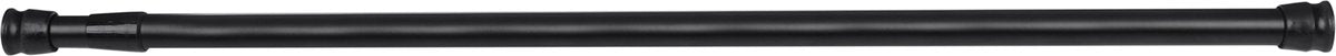 Runde Duschstange von Differnz - verstellbar - 75 bis 125 cm - Schwarz