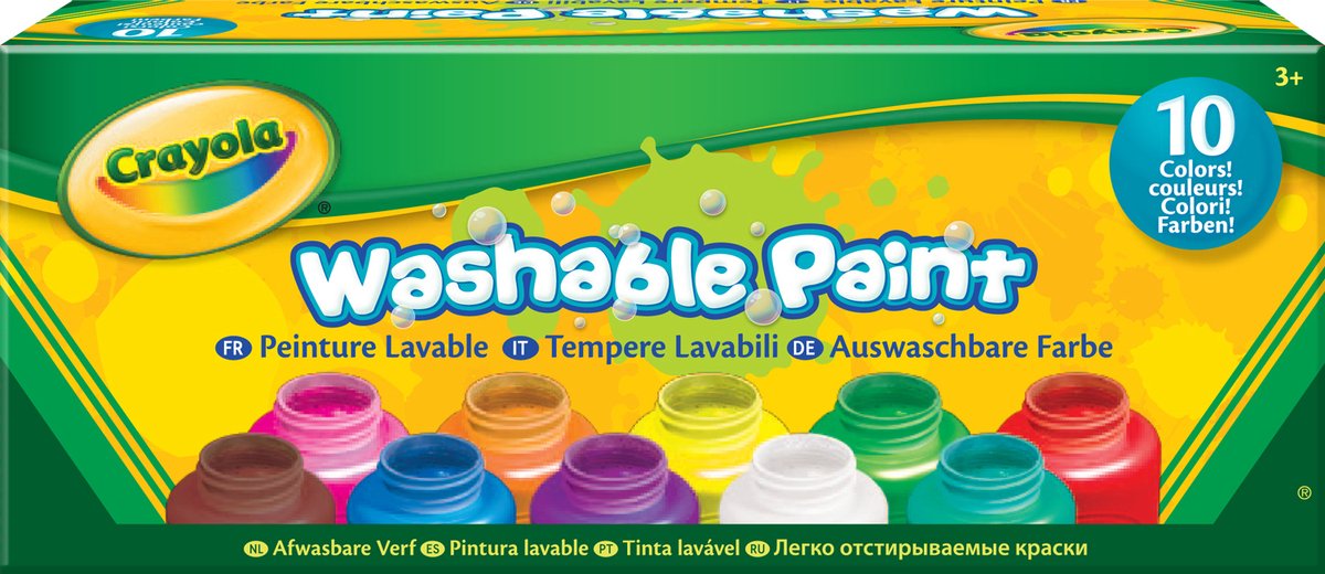 Crayola 10 fl. Unze. mit abwaschbarer Farbe