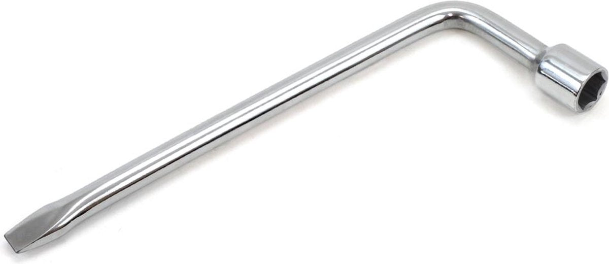 Markenloser Auto-Radmutternschlüssel ohne Marke – 17 mm – verchromt – Radschlüssel