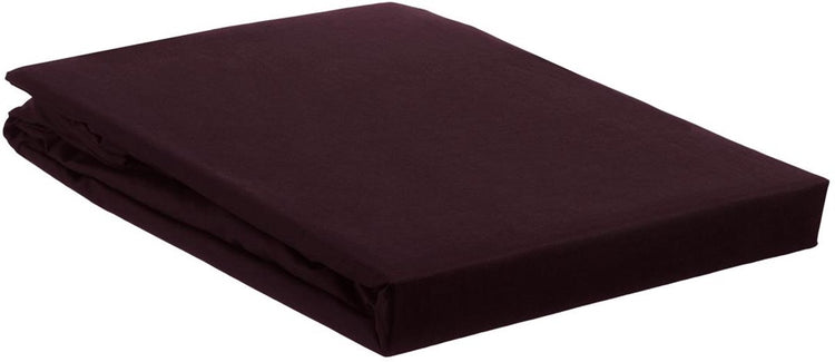 Ambiante Baumwolle – Spannbettlaken – 70 x 200 – dunkelrot