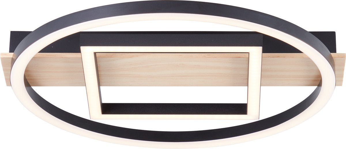 Brilliant AG Brilliant Maureen - Deckenleuchte - LED 24 W - 3000 K - Schwarz - Holz