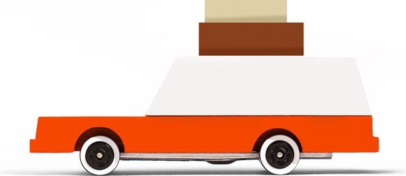Candylab Toys Candycar World: Gepäckwagen (w021) 8,4x4,1x3cm, Holzdruckguss, magnetisch, in Geschenkbox, 3+