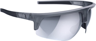 Bbb Cycling Comet Fahrradbrille für Damen und Herren – langlebige Sportbrille – Radbrille geeignet für Rennsport, MTB-Gravel – matt transparent mlc silber – bsg-75