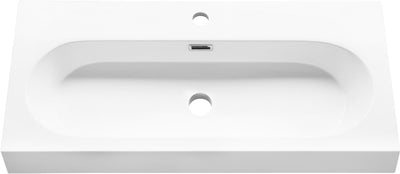 Differnz Somero Waschbecken – 80 cm – Polystone – Weiß