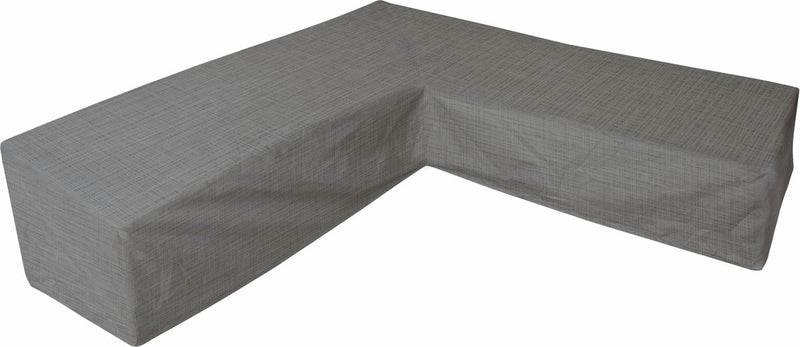 Wasserdichter Eurotrail-Bezug für L-förmiges Lounge-Set, Ecksofa, Cantonic 255x255x100 70 cm, grau