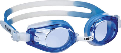 Beco Schwimmbrille Rimini – Polycarbonat – Junior – Blau Weiß – Einheitsgröße