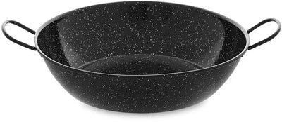 Vaello tiefe Pfanne mit Griff aus schwarz emailliertem Stahl (ø 30 cm)