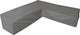 Wasserdichter Eurotrail-Bezug für L-förmiges Lounge-Set, Ecksofa, Cantonic 275x275x100 70 cm, grau