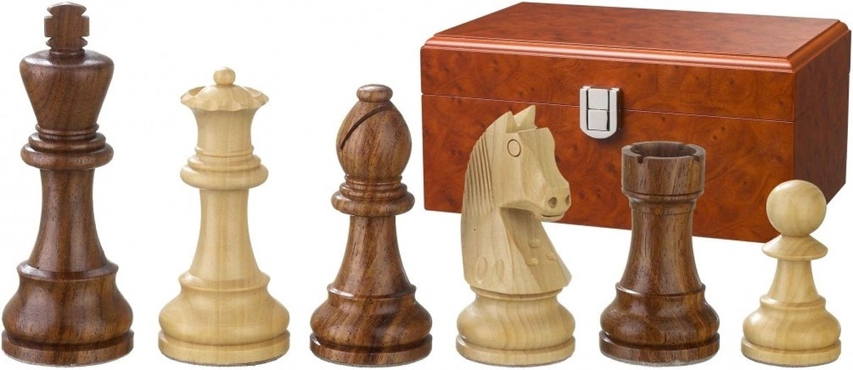 Philos Schachfiguren Artus 95mm doppelt gewichtet