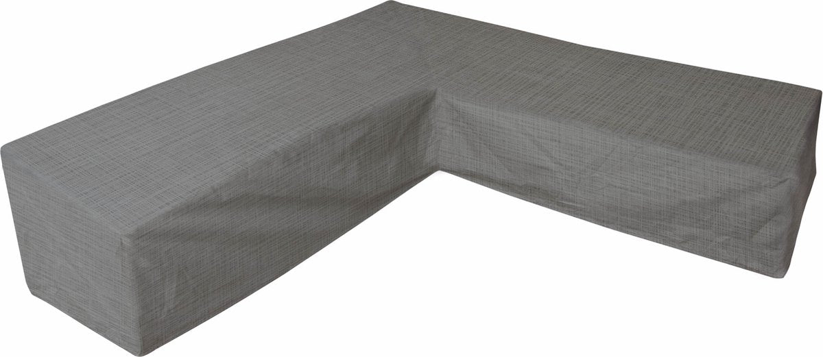 Wasserdichter Eurotrail-Bezug für L-förmiges Lounge-Set R, Ecksofa, Cantonic 280x350x100 70 cm, grau