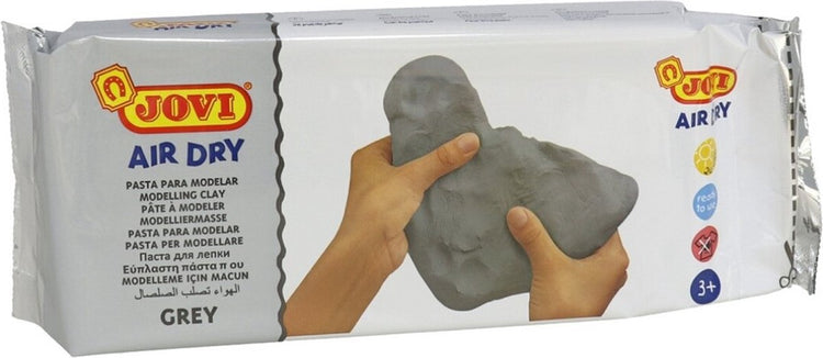 Jovi selbsthärtender Ton – 1 Kilo – Grau – Spielzeug-Bastel-Hobby-Modelliermasse