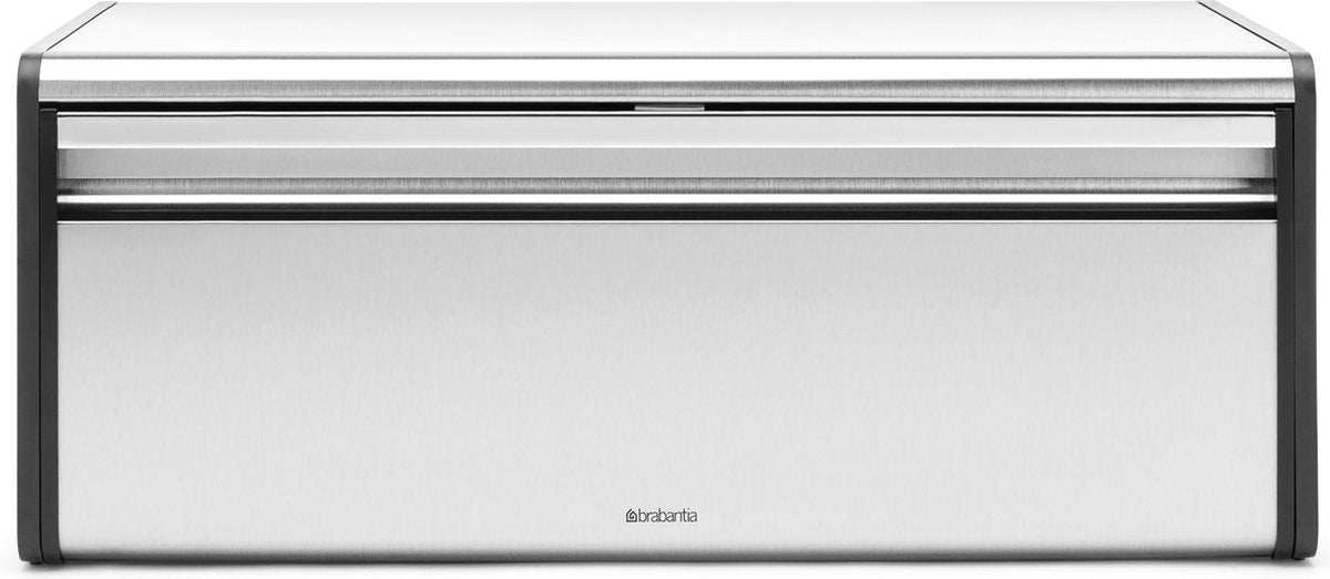 Brabantia Brotkasten – mit Klappdeckel – mattierter Stahl