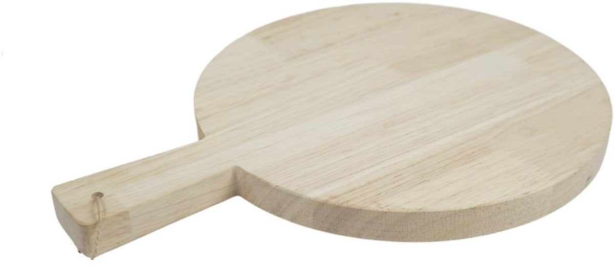 Playwood Holzschneidebrett rund mit Griff, 34cm