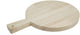 Playwood Holzschneidebrett rund mit Griff, 34cm
