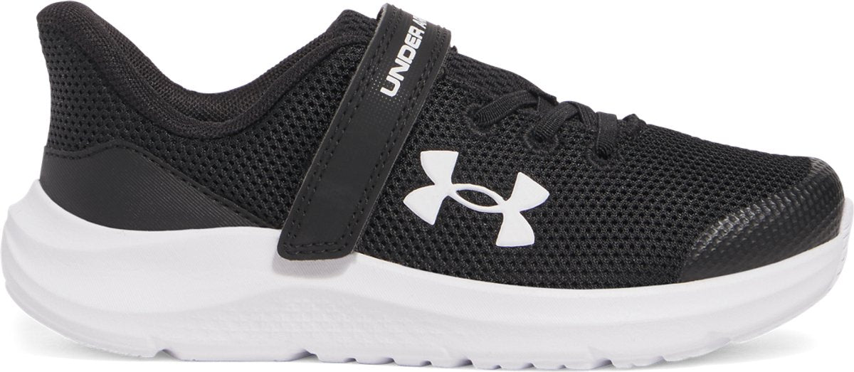 Under Armour UA BPS Pursuit 4 AC Unisex-Sportschuhe – Schwarz – Weiß